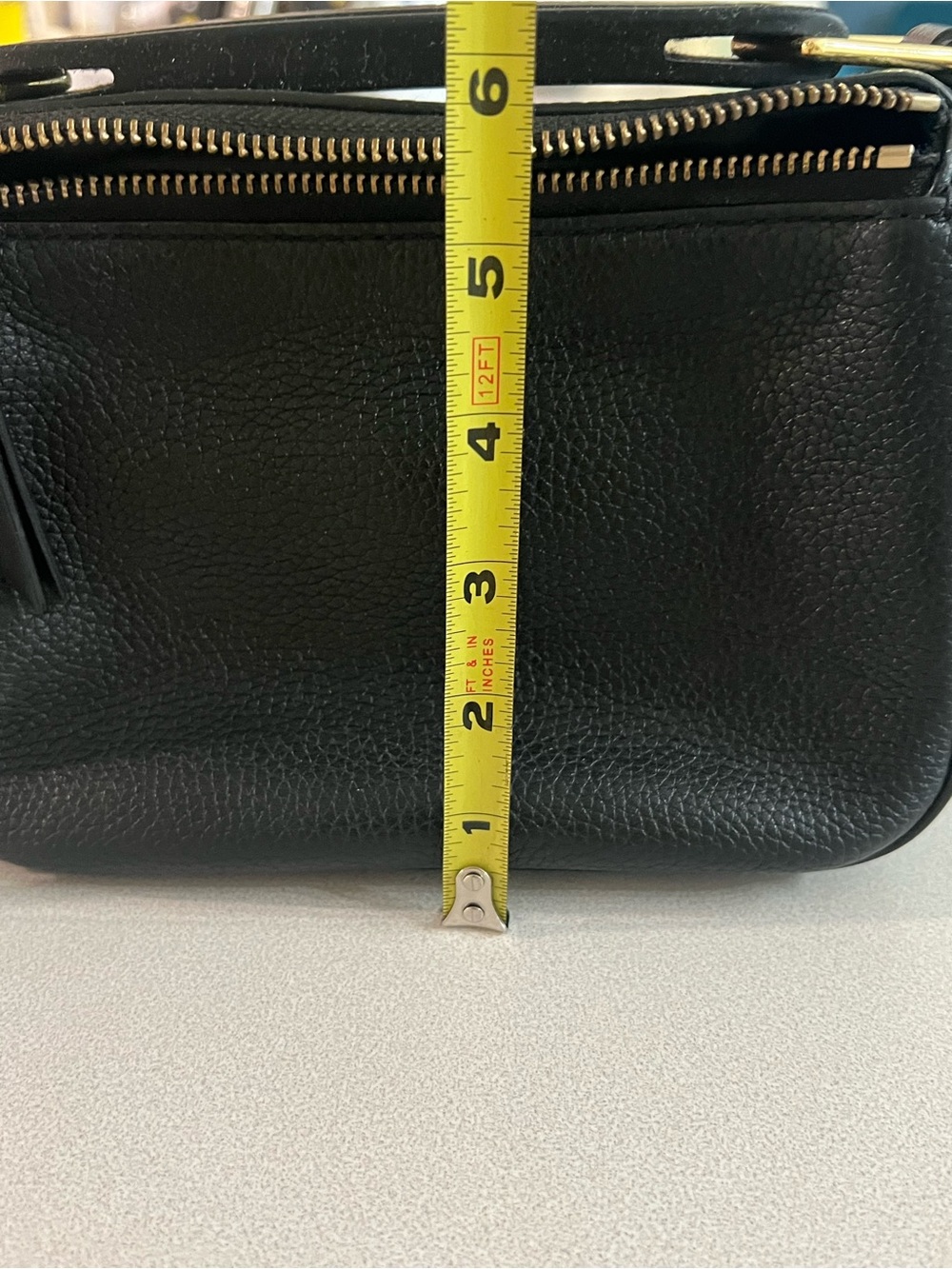 Marc Jacobs Black Pebbled Leather Embossed Logo Crossbody - Picture 6 of 7